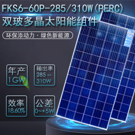 （PERC）FKS6=60P=285310W双玻双晶太阳能发电